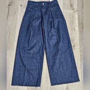 Banana Republic Premium Denim High Rise Relaxed Wide Leg Jeans Size 27